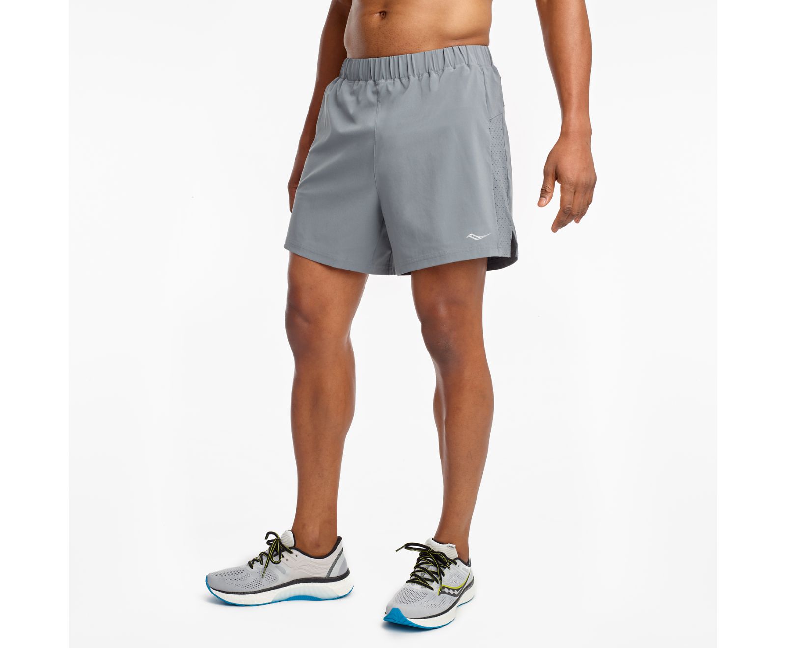 Saucony Outpace 5" Shorts Herr Grå | Sverige 189OKI